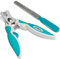 vaxuia Professional Dog Nail Clippers For Small Medium Large Dog Breeds-With Quick Safety Guard to Avoid Overcutting-Unique 45 ° Tip Blades- Nail File Included