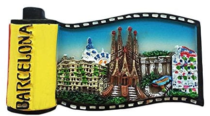 Barcelona Spain 3D Fridge Magnet Travel Sticker Film-Shaped Souvenir,Home & Kitchen Decoration,Spain Refrigerator Magnet