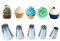PhantomSky 5PCS Large Icing Piping Nozzles Tips Set Stainless Steel Cake Decorating Kit DIY Decoration Tool for Baking, Cakes, Cup Cakes, Cookies, Sugarcraft
