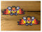MG348 / 2X Hot Rod Flames Aufkleber je 11x4,5cm RatRod Retro Sticker V8 Old School Bike Vintage Racing V6 USA