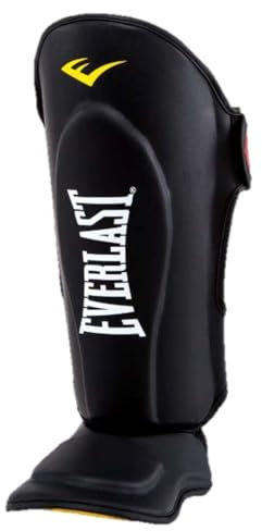 Everlast Unisex - Erwachsene Sport Boxen Schienbeinschutz Elite Muay Thai Shinguard, Schwarz, L