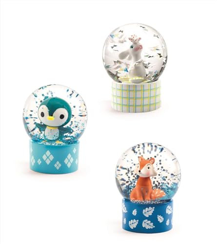 Djeco Mini-Schneekugel, Plastik, gemischt, Nicht zutreffend