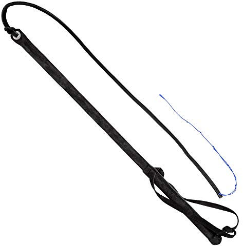 DINGO GEAR Gunshot Peitsche für Hundetraining, Full Black, Ipo Tip of Links S02625