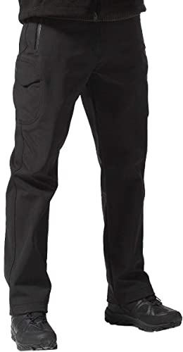FREE SOLDIER Herren Hiking Pants Herren Winter Thermo Skihose Softshell Vlies Gefüttert Outdoor Hose Taktische Wasserdicht Langlaufhose