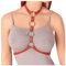 MAMOHSS Damen Leder Punk Taillengürtel gotisch Karosserie Kette Geschirr BHs Einstellbar (Braun)