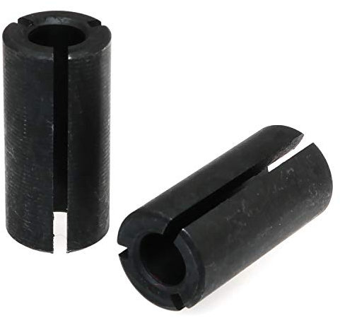 E-outstanding Router Bit Collet Chuck Adapter 2PCS1/2Inch to 1/4Inch Router Collet Reduction Sleeve Tool Bit