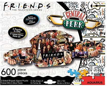 NMR Distribution 75029 Central Perk Double Face Puzzle 600P 86X30 Cm, White, One Size