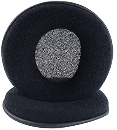 Ersatz-Velours-Ohrpolster, Protein-Flanell, Ohrpolster, Reparaturteile, kompatibel mit Sony Pulse Elite Edition Wireless Stereo Headset, CECHYA-0086 0080 PS3 Kopfhörer (schwarz)