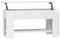 vidaXL Table Basse Bout de Canapé Table d'Appoint Table de Salon Meuble de Salon Salle de Séjour Intérieur Bois d'Ingénierie Blanc 101x49x52 cm