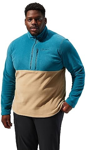 Berghaus Men's Prism Polartec Interactive Fleece Jacket | Added Warmth | Smart Fit | Durable Design, Deep Ocean/Kelp, XL