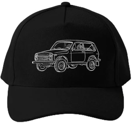 Baseballmütze Lada Niva Baseballmütze Lässig Herren Fisch Bedruckt Jungen Mütze Frühlingsmütze Schwarz Sport Sonne Sommer Draussen Einfarbig