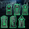 6 Stück Halloween Grabstein Tombstone Leuchtend, RIP Friedhof Grabsteine, Halloween Deko Grabstein, Grabsteine Friedhof, Gruselig Dekoration Skelett Grabsteine Friedhof für Outdoor Deko