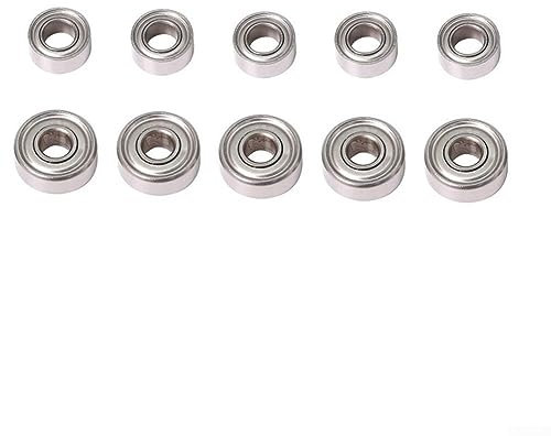 10-teiliges Kugellager, oben montiertes Lager-Ersatz-Set mit Einstellschrauben und Schraubenschlüssel, Holzbearbeitung, Fräser, Reparaturzubehör