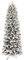 XONE Albero di Natale Russel INNEVATO Slim | Albero Artificiale in PE+PVC, 240cm