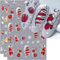 5D Geprägte Nagelsticker Weihnachten Cartoon Glocken Nagelaufkleber Selbstklebend Schneeflocken Deko Nagel Sticker Christmas Nail Sticker Winter Nageldesign Aufkleber Nägel Zubehör Nail Art Stickers
