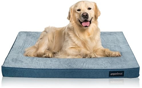 ergonimal® CozySeason Hundebett & Katzenbett - Ergonimisch, rutschfest, für Sommer und Winter - 76x51 cm - Anthrazit