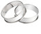 GLOBALHUT Crumpet Rings, 4 Stück 10 cm doppelt gerollte Tart Ringe Englisch Muffin Kochen Ringe für Kekse Pfannkuchen Ei Muffin Backen Küche, LT2MIACDY2RD8197220B