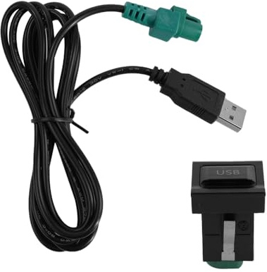 Sarini Car USB Audio Cable Adapter Leave Space to Modify USB Data Port for V-olkswagen