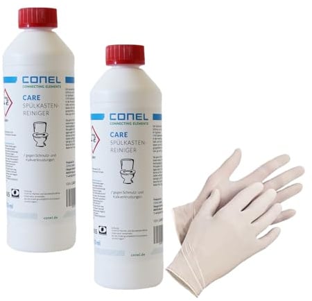 2x Conel CARE Spülkastenreiniger a 500ml + Einmalhandschuhe