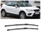 Coche Silencioso Limpiaparabrisas, Escobillas Limpiaparabrisa Delantero Ventana Limpia Coche Accesorios for Seat Arona 2017-2023 26+18