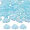 Hobbspring 50 Stück Regenbogen Schillernde Beschichtung Kunstharz Cabochons Mini Cabochons Aus Kunstharz Himmelblauer Wolken Cabochon Für DIY Schmuck Basteln Scrapbooking Verzierung von Handyhüllen