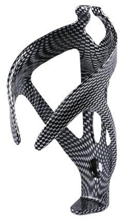 Porte's-bidons - Porte bidons Velo, Portes Gourde, Support Léger et Robuste en ABS, Design Moulé en Une Seule Pièce pour Vélos de Montagne, Motif Carbone, Fixation Sécurisée