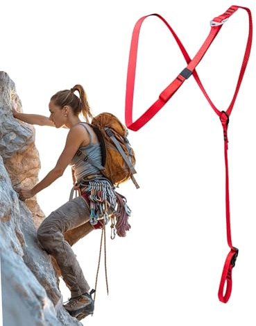 Generisch Baumkletter-Gurt - Schultergurt Für Bergsteigen | Schnellverschluss Anti-Rutsch Brustgurt Für Felsklettern, Bauarbeiten, Bergtouren & Dachmontage