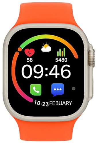 Generico HK9 Ultra 2 Max Smartwatch – Rugged Fitness Tracker with AMOLED Display, GPS, Bluetooth Calling, Waterproof Design, Compatible with Android & iOS