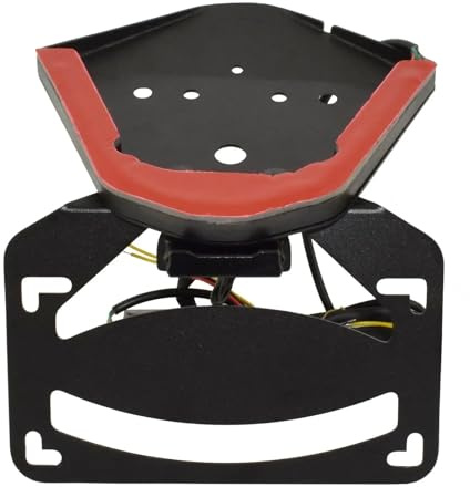 RMBIECFH Motorrad Heckkotflügel Kennzeichenrahmenhalter Integrierter Blinker Für B&MW Für M1000RR Für S1000R Für Sport Für M Sport 2021-2022 (Nero)
