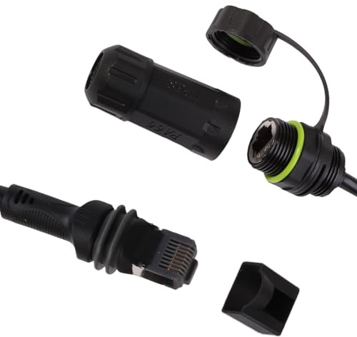shengbowi Starlink Ethernet Adapter Gen 3 IP68 M20 RJ45 Koppler 1 Stück | Starlink Fensterdurchführung wasserdicht staubdicht CAT6 Kabelverbinder zur Netzwerkverlängerung außen an Wohnmobilen Campern