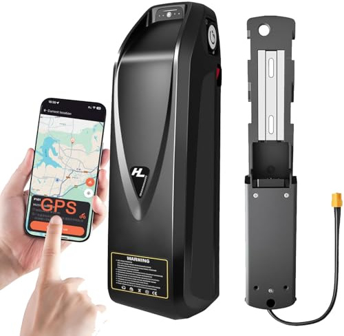 48V 20Ah Ebike Battery with GPS Intelligent Positioning Moutain Electric Bicycle Lithium Battery for 250W 500W 750W 950W 1200W 1500W 1800W Hub/Brusheless/Other Motor