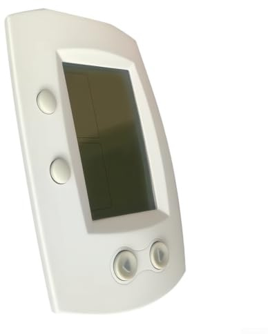 Nicht programmierbares Thermostat mit großem Display mit Hintergrundbeleuchtung und manueller Steuerung mit nur einer Berührung für 1 Heat 1 Cool Hvac-Systeme, weiße Oberfläche, einfacher