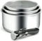 Backen 191199, Set de Casseroles 16,18,20cm, Inox, 4 Pièces, Tous Feux dont Induction, 1poignée amovible, Empilable, Compatible lave-vaisselle, Polyvalence, Gain de place, Garantie 5 ans.