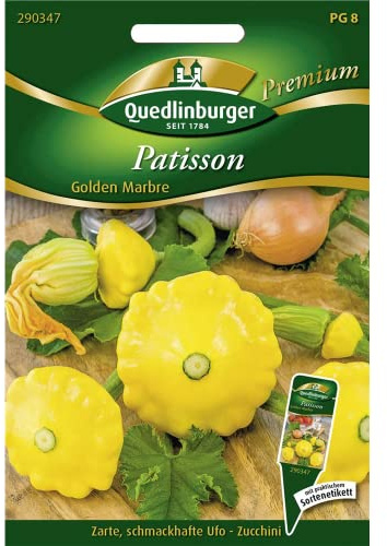 Quedlinburger Zucchini Patisson Golden Marbre,1 Portion