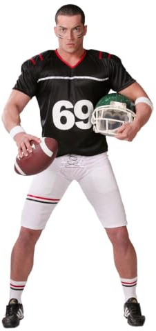 Horror-Shop Cooles Quarterback Kostüm M