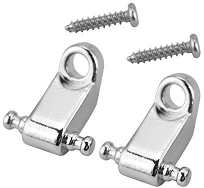 Vbestlife 2pcs E-Gitarre Roller Retainer, Roller String Tree Retainer für E-Gitarre Bass(Splitter) Musikinstrumentenzubehör