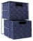 EHC 2 Drawer Storage Unit Cabinet for Bedroom/Bathroom - Navy Blue