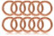 O - Ring aus Stahl 30mm, 10er Set, DIY Hunde-Leine/Hunde-Halsband, nichtrostend, Ideal mit Paracord 550, geschweißt, Farbe: roségold
