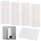 Self Adhesive Power Strip Holder - No Drill Extension Block Wall Mount Fixator - Easy to Install Sliding Design - For Home, Kitchen, Office (4 Pack - Sliding Design)