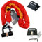 Bolt Sold Secure Gold Motorbike Motorcycle Security Hard Steel 1.5m Chain Lock with Oxford Brute Force Ground Anchor