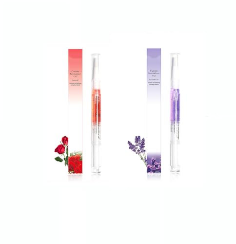 AIJIMEI Care Oil Cuticle Oil Pen,Cuticle Oil Pen for Nails Nail Nutrition Oil Moist Softens Dead Skin and Barbs Manicure Tools Nail Cuticle Oil (2 Pcs)