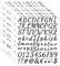 Zayookey 10 Blätter Selbstklebendes Vinyl Buchstaben Zahlen Set Briefkasten Alphabet Nummern Aufkleber Letter Number Stickers für Schilder, Postfach, DIY Scrapbooking (Schwarz, 1 Zoll)