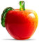 EUSTUMA Handgeblasene Kunst-Apfel-Sammelfiguren, Glasapfel-Briefbeschwerer, Heimdekoration, Bürodekoration.