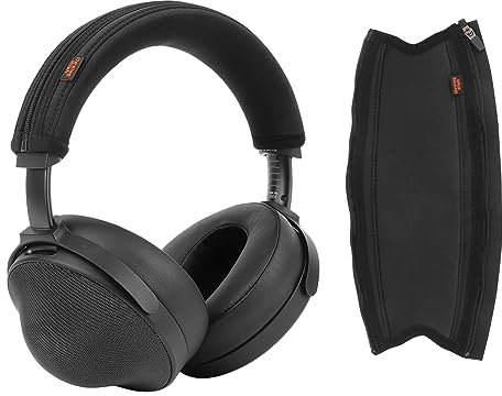 Desing Wish MDRZ1R Protective Headband Cover Compatible with Sony MDR-Z1R Headphone Thicker Sports Fabric Replacement Headband Cushion Pad Cover Black