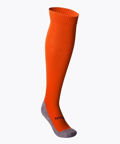 T1TAN Fußball Stutzen - Herren, Damen und Kinder - Farbe orange - Größe 43-46