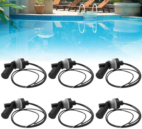 6 Stück Schwimmerschalter, XPJBKC Wasserstandssensor Pegelschalter, Seitlich Montierter Horizontaler Flüssigkeit Schwimmerschalter, Float Switch Schwimmschalter für Aquarium Tank Pool Gartenarbeit
