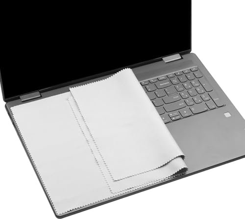 2 Pack Microfiber Liner Cleaning Cloth with Screen Keyboard Imprint Protection for 17-17.3 HP/DELL/Lenovo/ASUS/Acer/Samsung/MSI/LG, etc. (Compatible with 17-17.3 inch Laptops with Numeric Keypad)