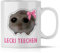 mindmonkeys® Sad Hamster Meme Lustige Tassen Hamsti Lustige Sprüche Tasse | Lecki Teechen | Geschenke für Frauen beste Freundin Kollegin | Büro Kaffee Tasse | Keramik 300 ml