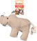 Flamingo Spielzeug Wigri Nashorn mit Seil Beige – Geräuschlos für Ruhiges Spielen, Ideal für Hunde!
