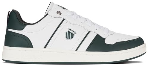 Kswiss Men's Lozan Match LTH,Wht/Grn Gbls/Snwwht,47EU